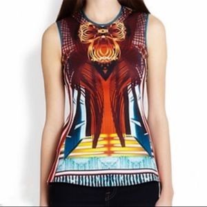 Clover Canyon "Furniture Weave"  Peplum Blouse Top S